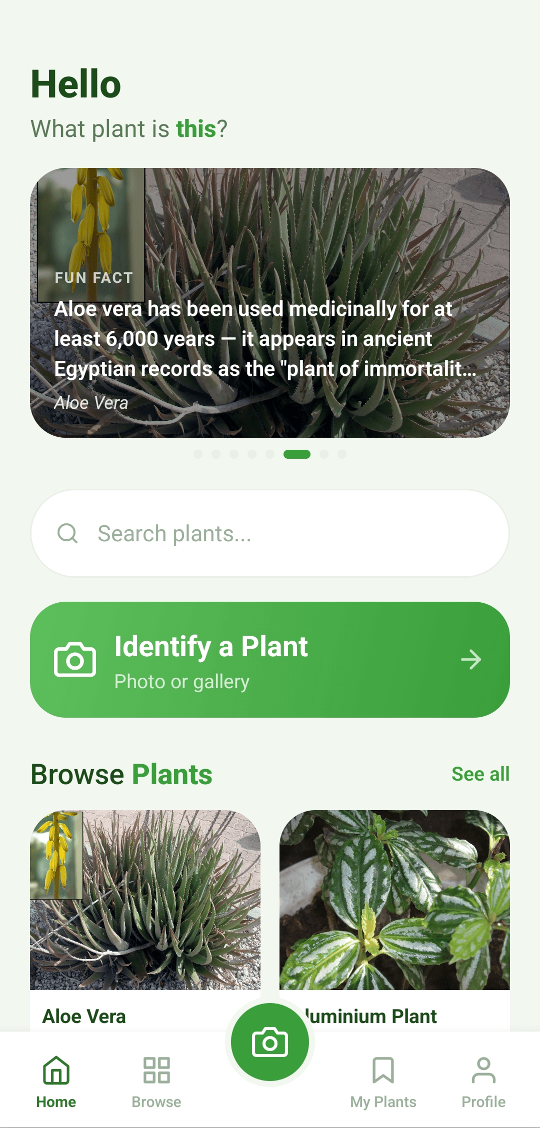 HeyPlant app screenshot
